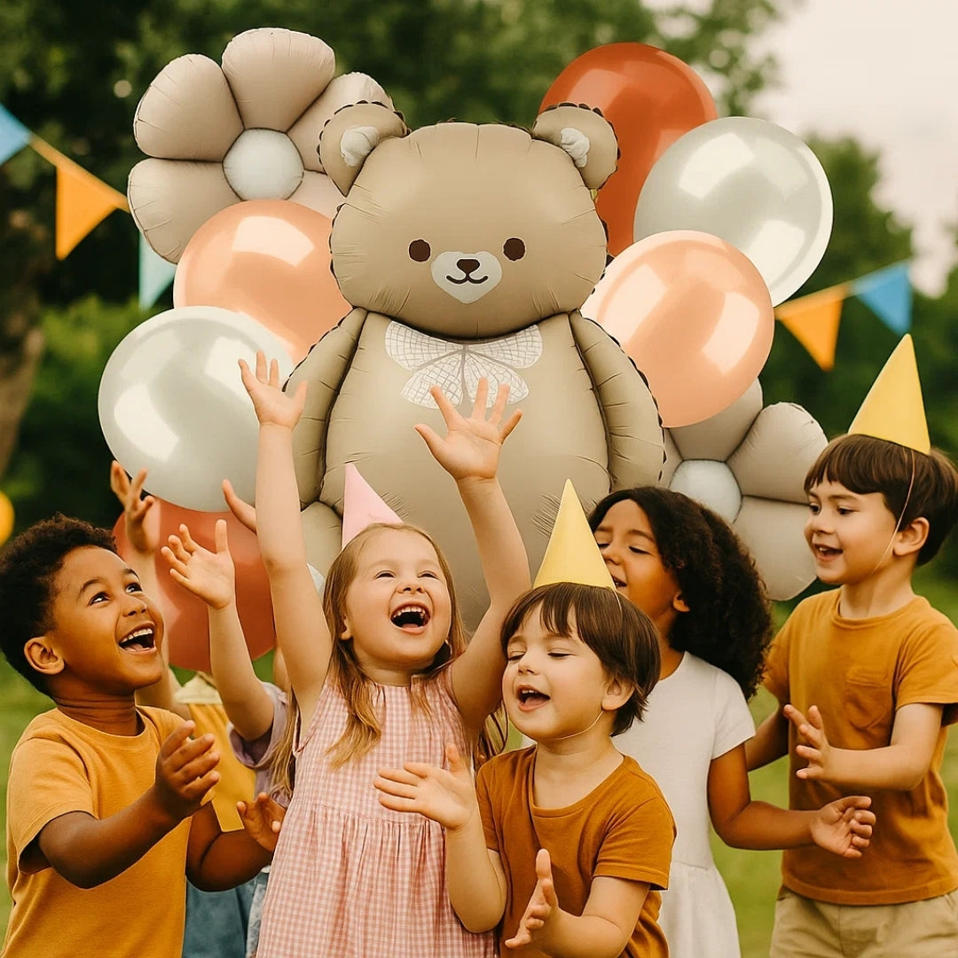 Teddy Bear Balloon Set - 9PC