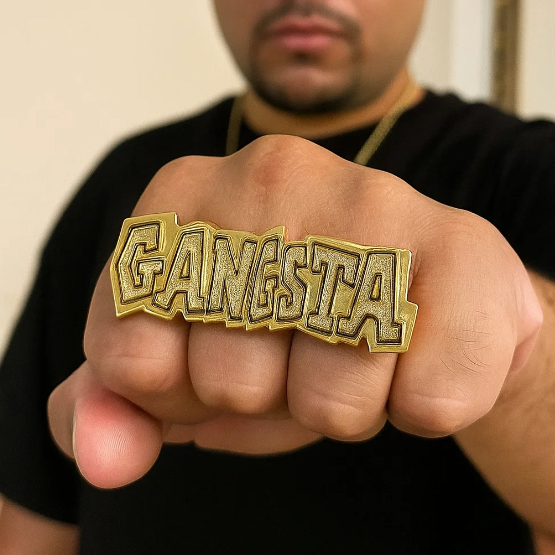Gangsta Hip Hop Rapper Bling Rings - For Adults