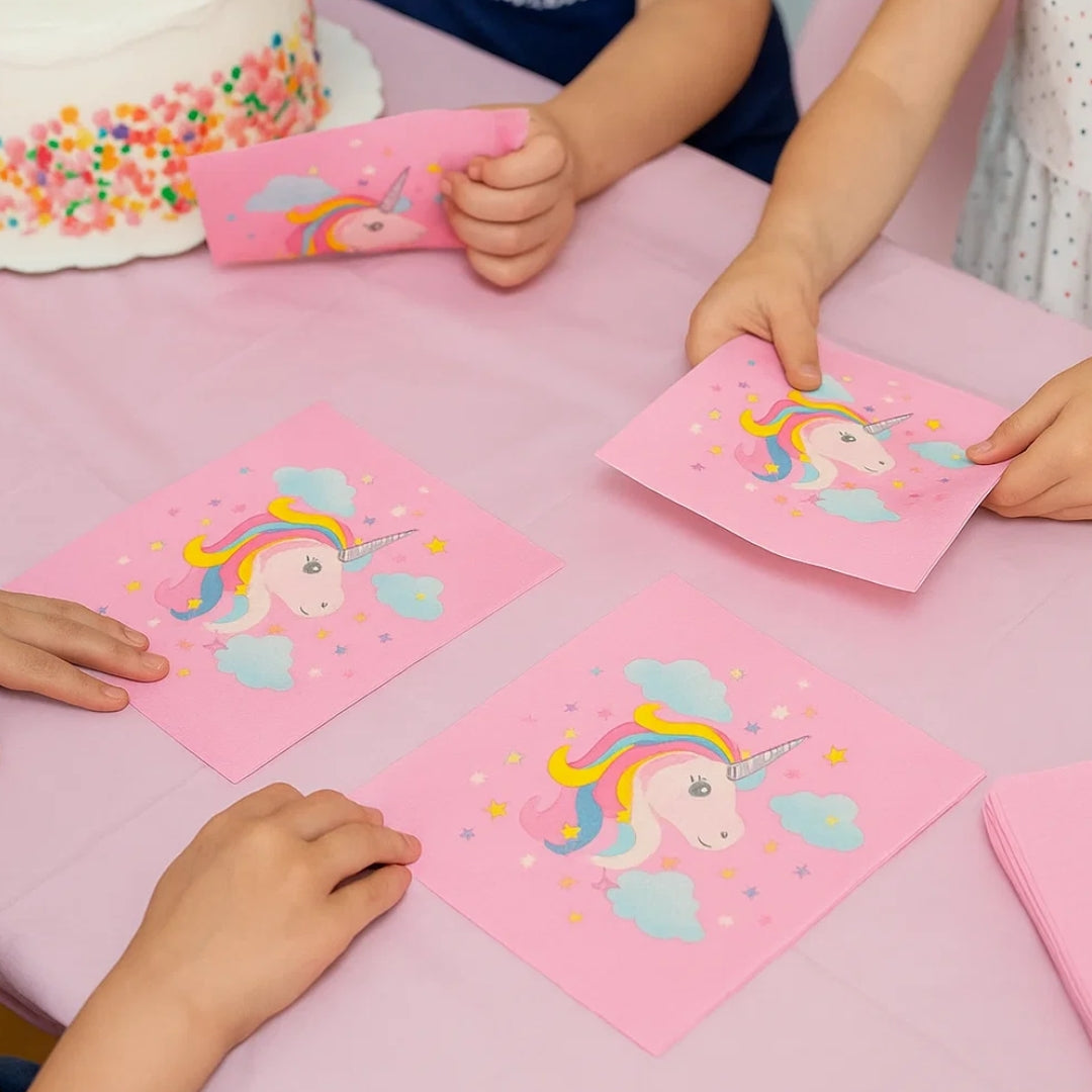 Unicorn Theme Party Paper Napkins - 20PC