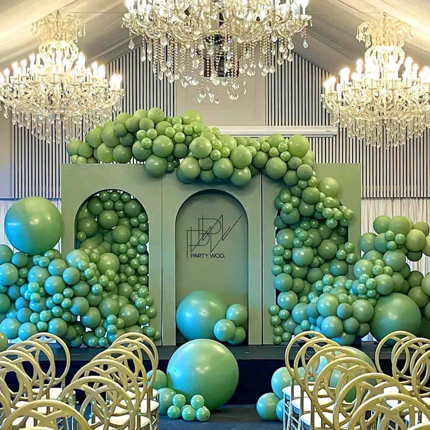 Bean Green Color Balloons 10" - 50 PC