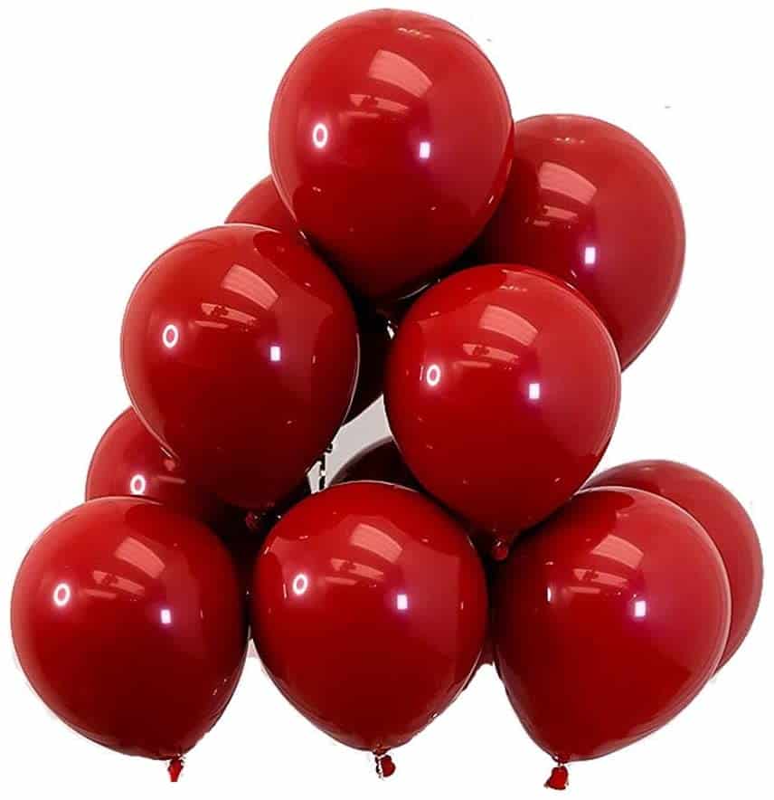 Garnett Red Color Balloons 10" - 50 PC