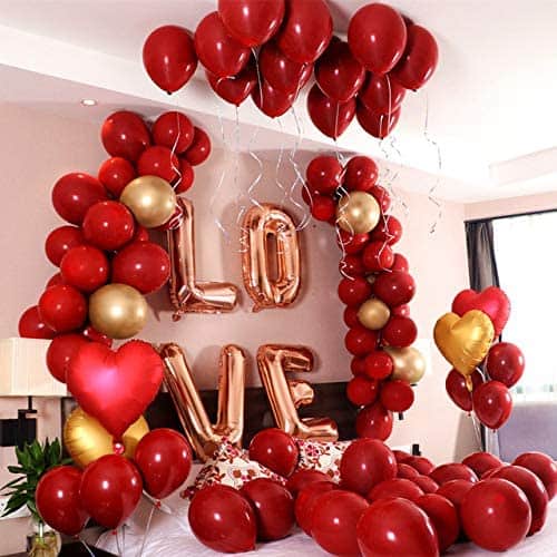 Garnett Red Color Balloons 10" - 50 PC