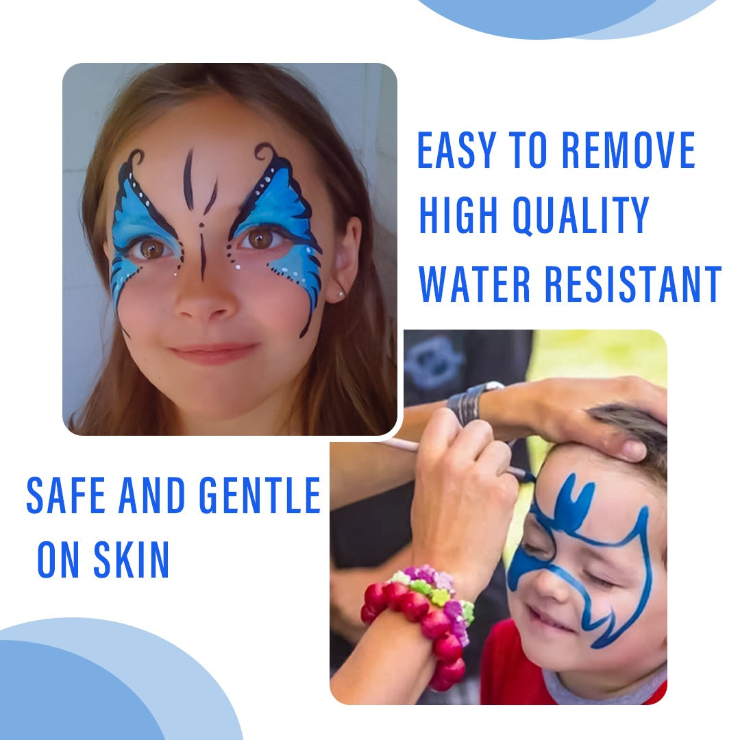 Blue Face Paint Makeup - 1PC