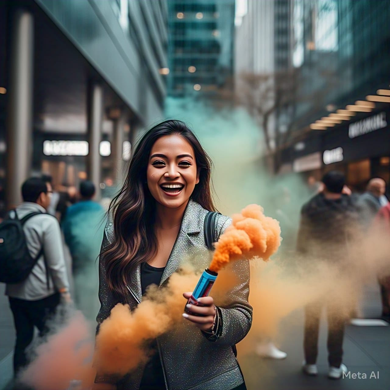 Pull String Holi Fog -Assorted Color -Set of 2