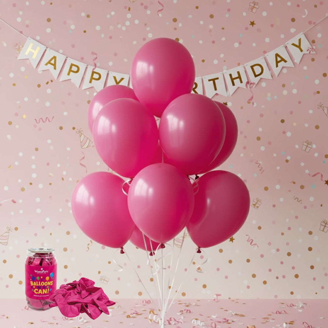 Hot Pink Latex/Rubber Balloons - 10 inches - 20PC