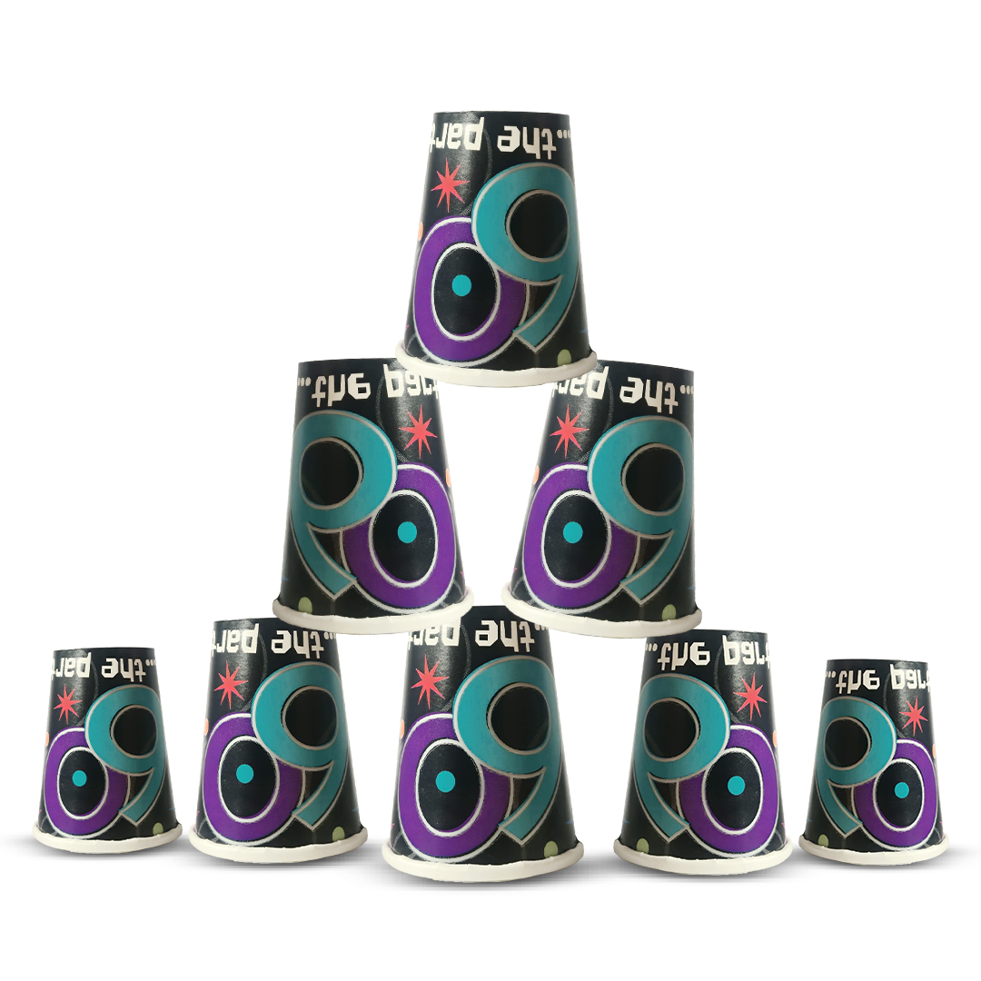 60TH BIRTHDAY 9OZ PAPER CUPS - 8CT