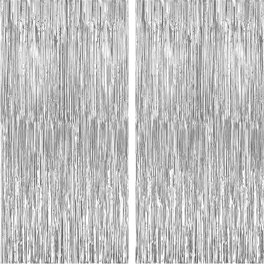 Silver Ceiling Curve Decoration - 15FTX 1 FT