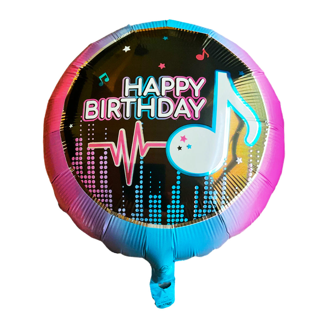 Neon Happy Birthday Balloon - 18 inches - 1PC