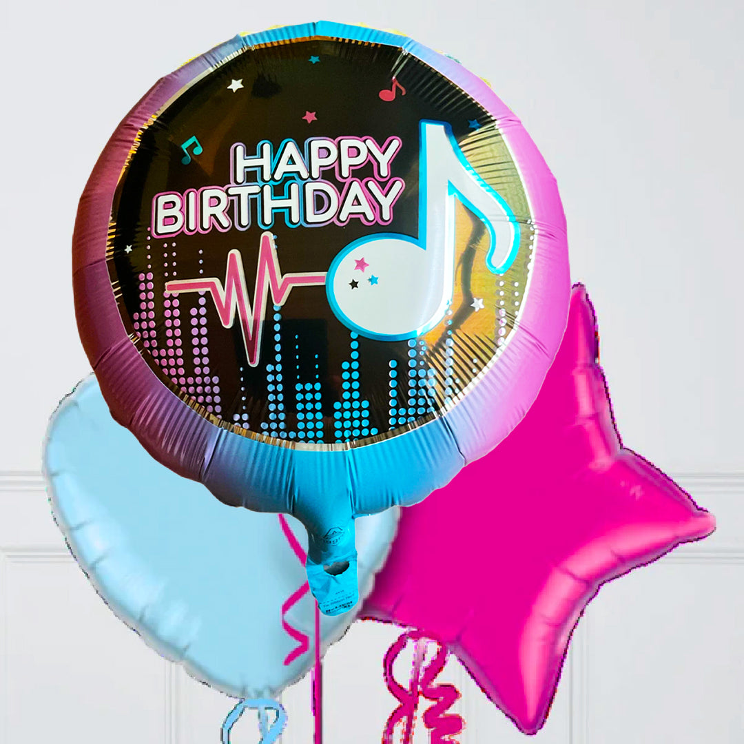 Neon Happy Birthday Balloon - 18 inches - 1PC
