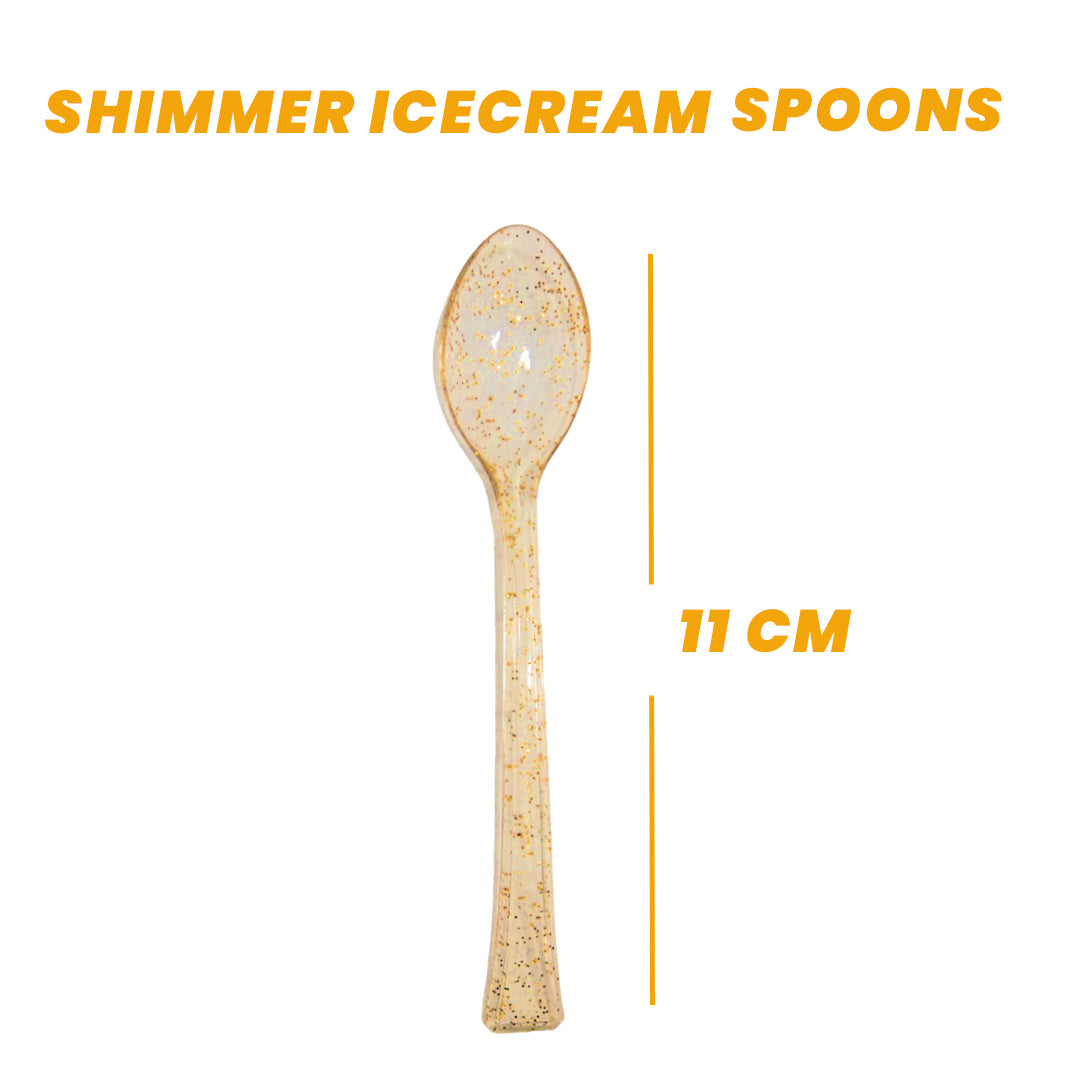 Shimmer IceCreame Spoons - 25PC