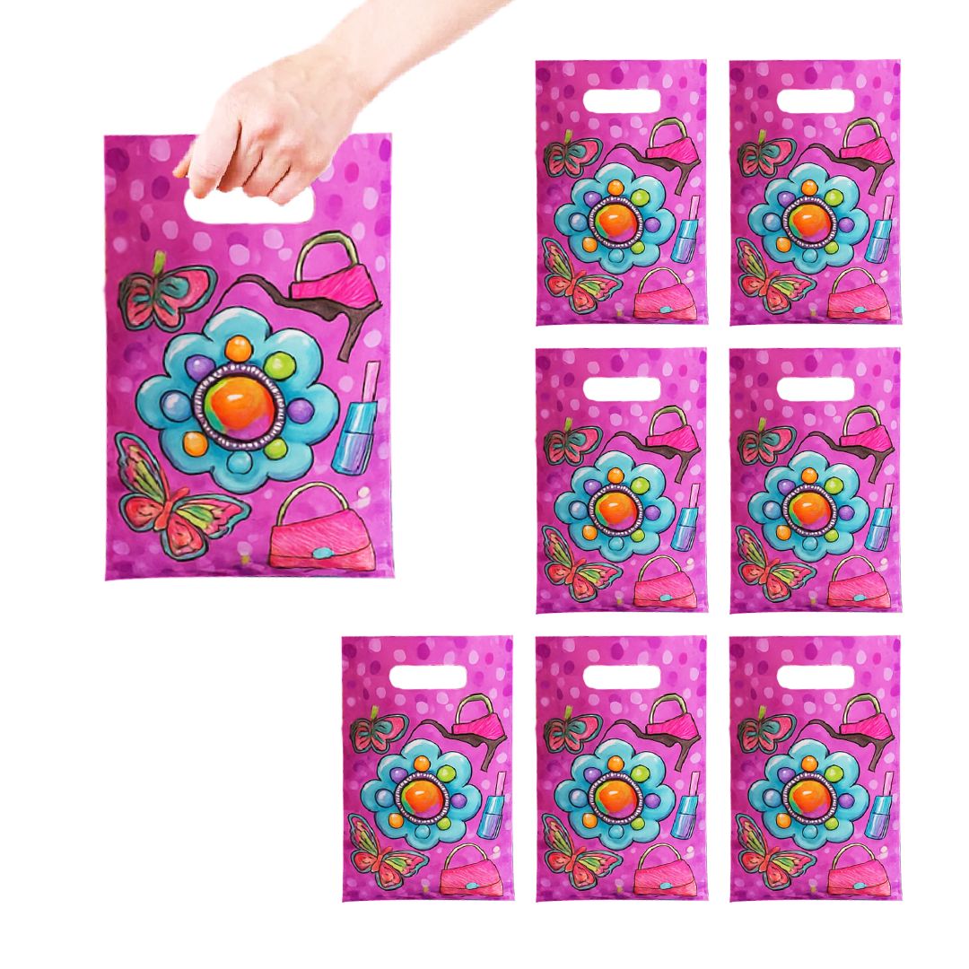 Glittzy Girl Pink Loot Bag for Girls - 8PC