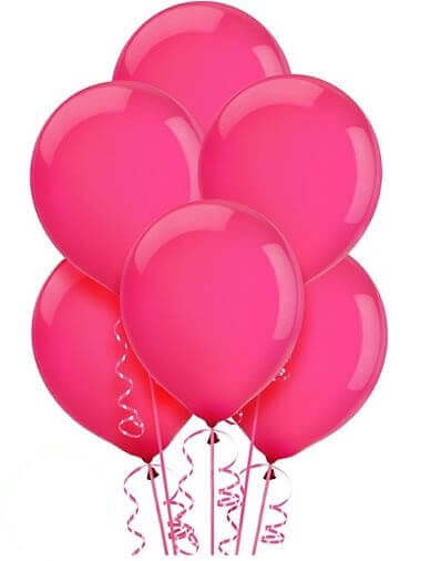 Hot Pink Latex Balloons 12"-10ct