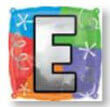 18" LETTER E QUAD BALLOON