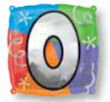 18" LETTER O QUAD BALLOON