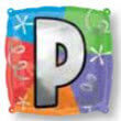 18" LETTER P QUAD BALLOON