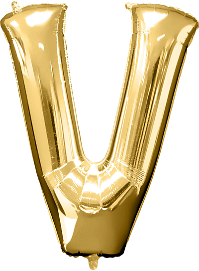 40" Alphabet V Balloons