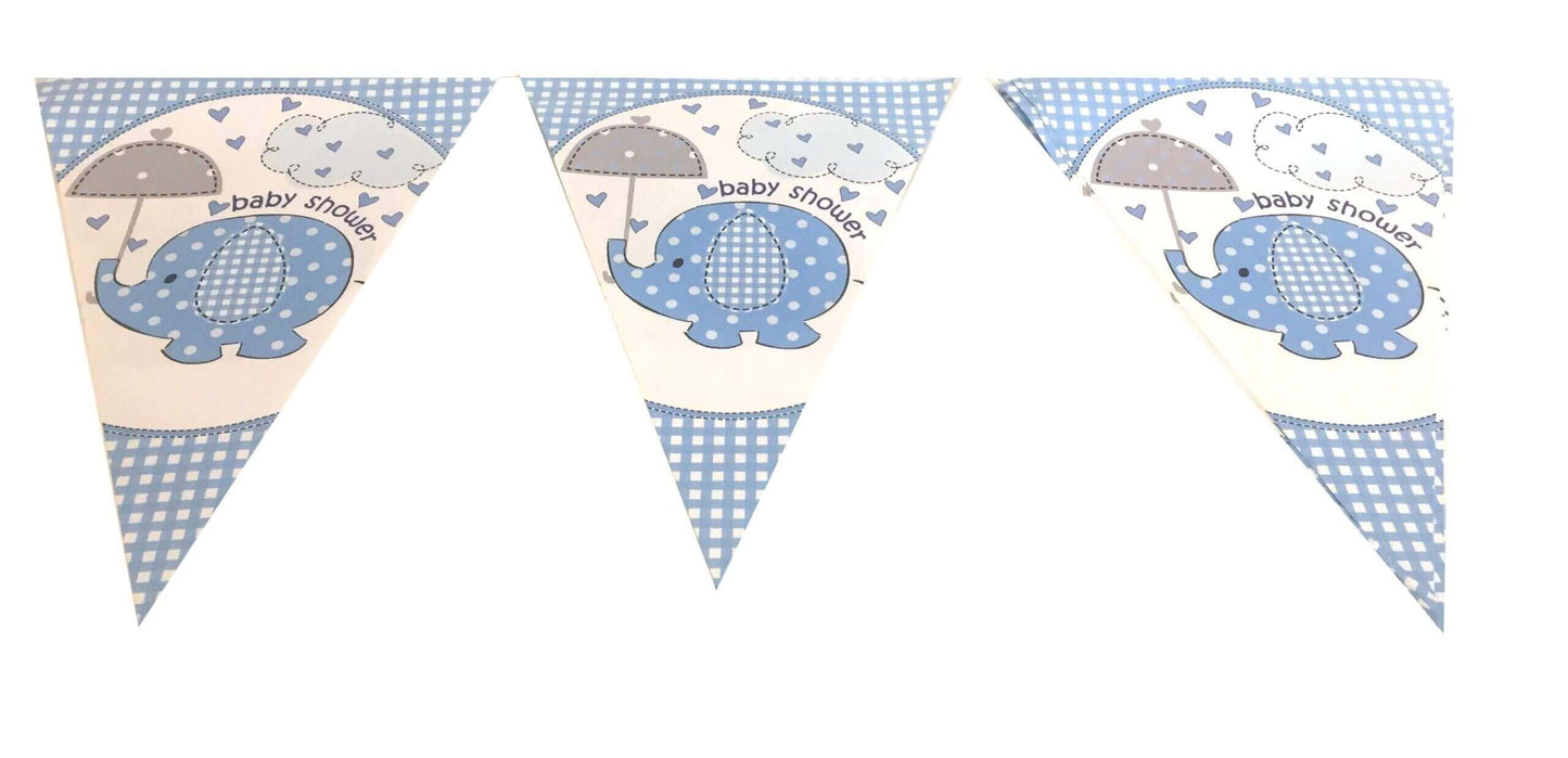 Baby Shower Blue Buntings - 9FT