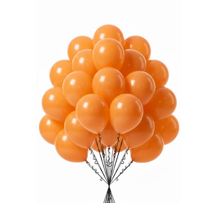 Orange Latex/Rubber Balloons - 10 inches - 20PC