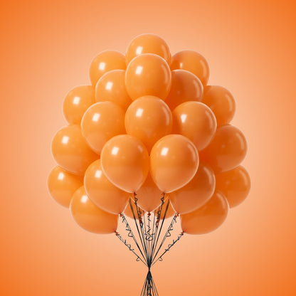 Orange Latex/Rubber Balloons - 10 inches - 20PC