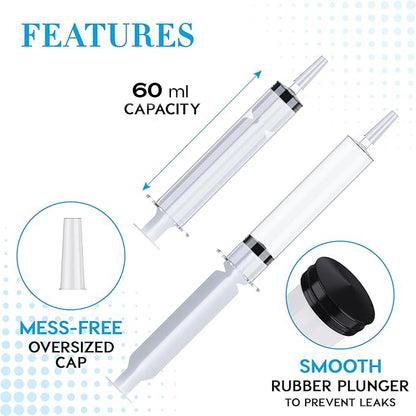 Syringe Shooters for Drinks - 60 ML - 2PC