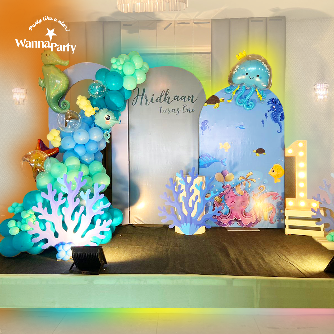 Underwater World Birthday Set up