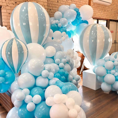 Sky Blue Latex/Rubber Balloons - Helium Quality -  12 inches - 20PC