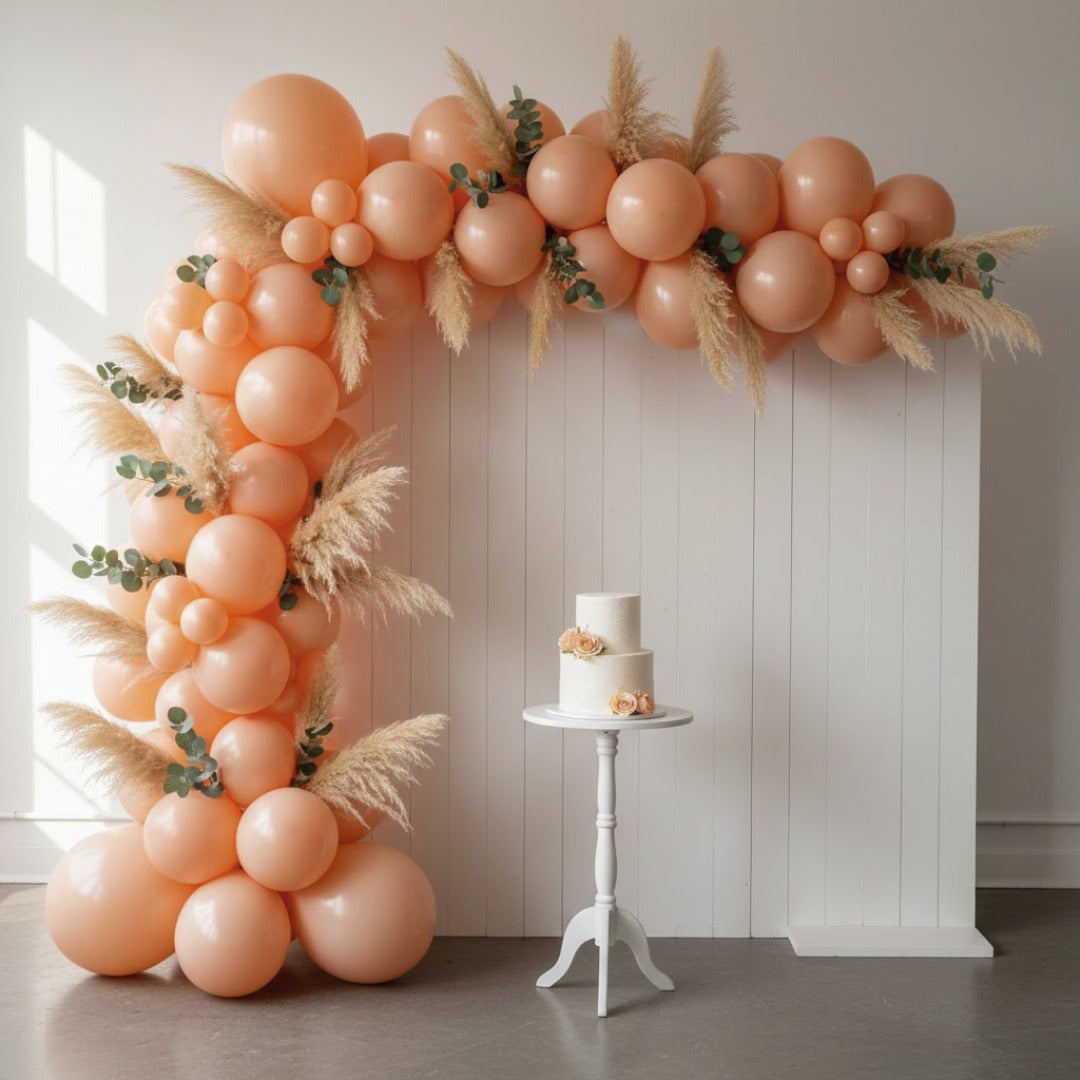 Macaron Pastel Orange Premium Latex Balloons 10" - 20PC
