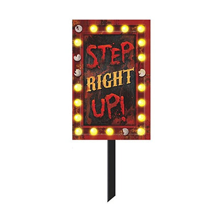 Creepy Carnival Yard Sign for Halloween Party - 3FT - 1 PC