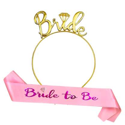 Bride To Be Sash & Tiara Set – Bachelorette Party Accessories