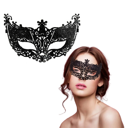 Glitter Fashion Eye Mask Black - 1PC