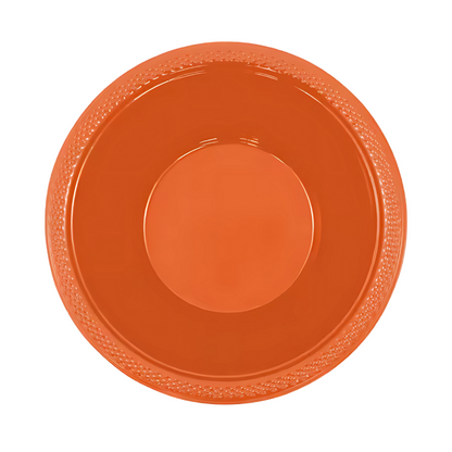 Orange Round Serving Bowls - 20PC