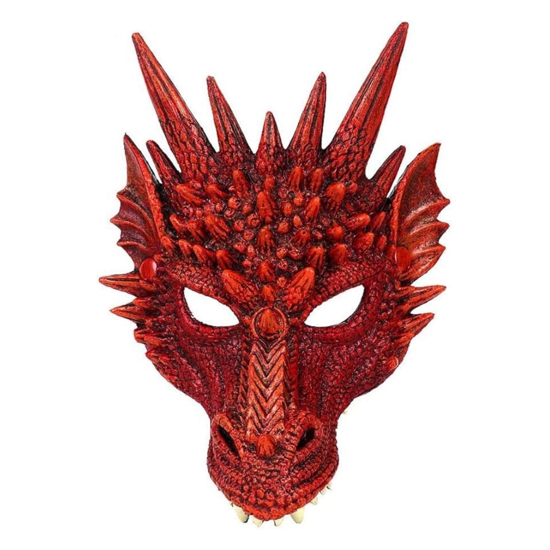 Cosplay Dragon Mask Red - 1PC