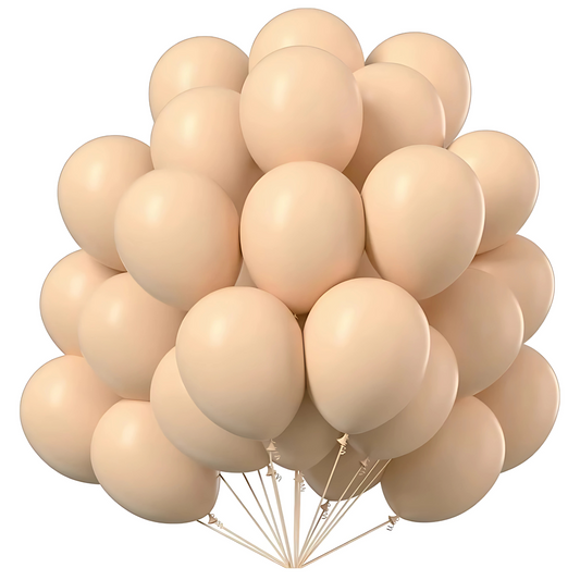 Apricot Beige or Skin Color Latex Balloons 10" - 20 PC