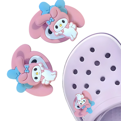 My Melody Spinning Shoe Charms  - 2PC
