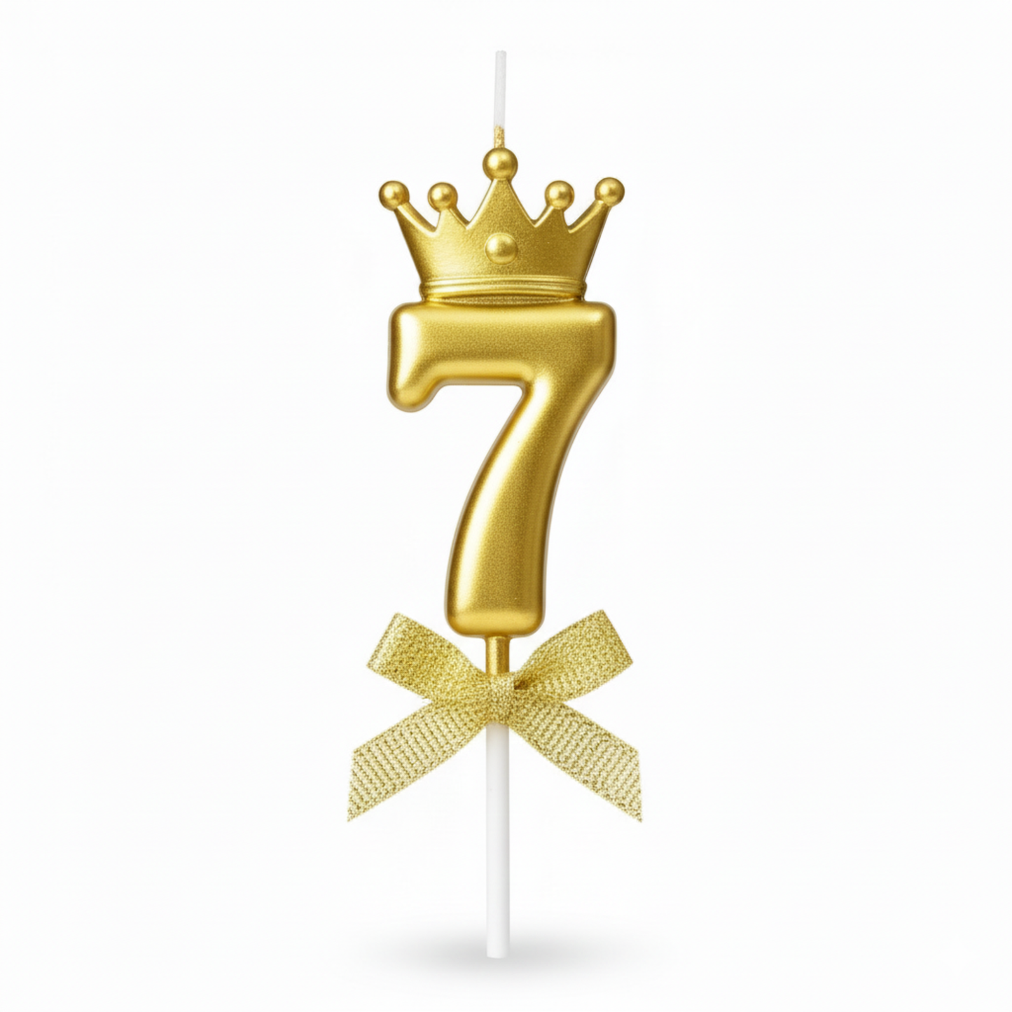 Golden Crown Numerical Candle No. 7