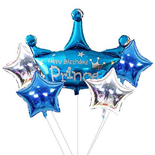 Happy Birthdy Prince Crown Set Of 5