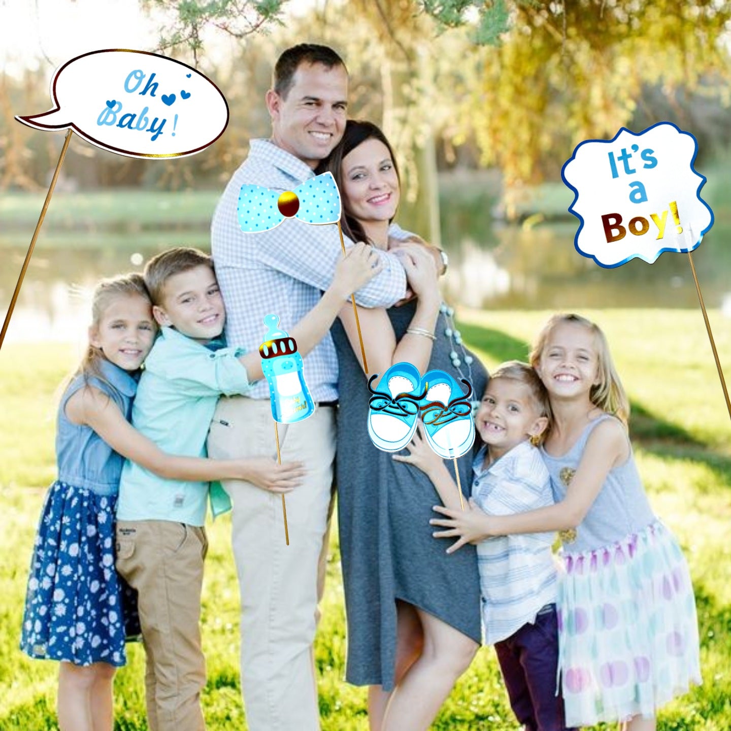 Baby Boy Arrival Photo Props - 15PC