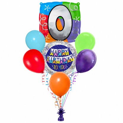 Alphabet "O" Printed Square Shaped Balloon Helium Supported for Birthday Boy/Girl Name Initiatls - 18 inches