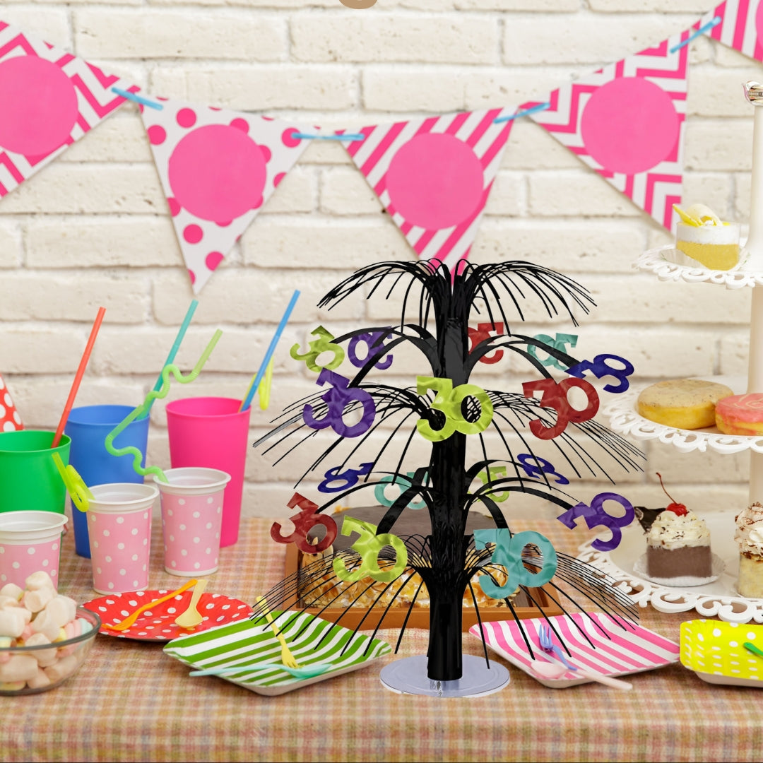 Happy 30th Birthday Table Centerpiece -  14 inches -1PC