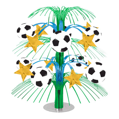 Soccer Cascade Theme Centerpiece for Table Decor - 1PC