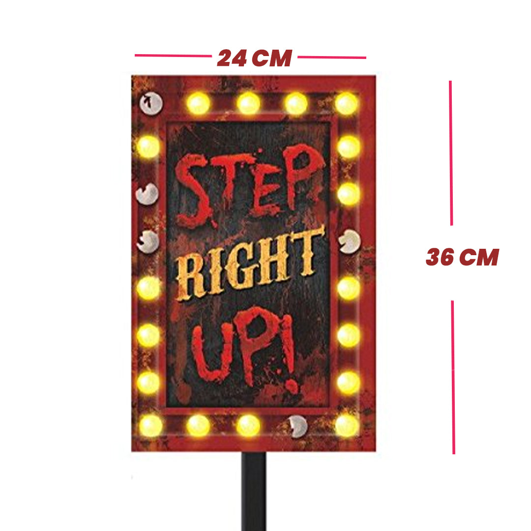 Creepy Carnival Yard Sign for Halloween Party - 3FT - 1 PC