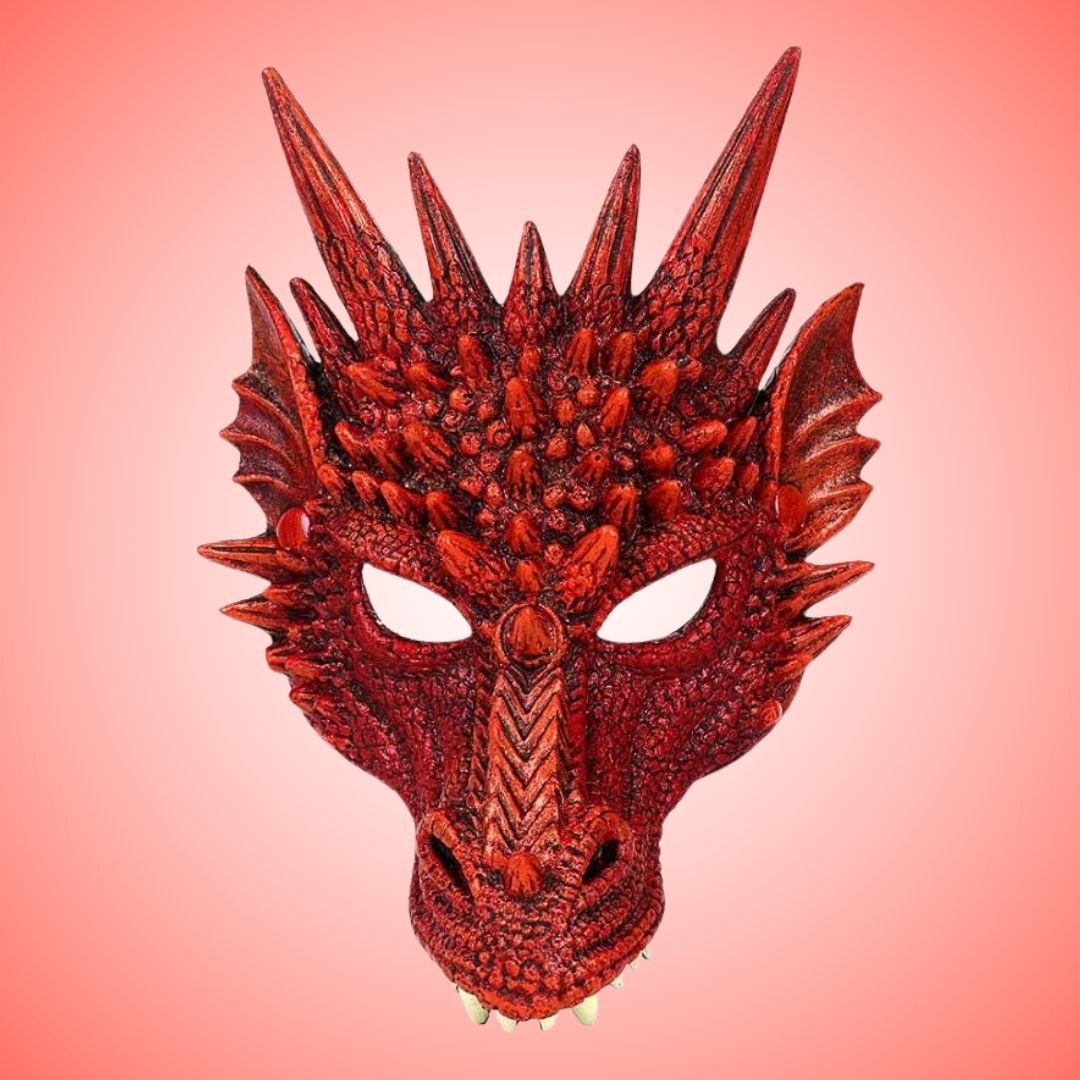 Cosplay Dragon Mask Red - 1PC