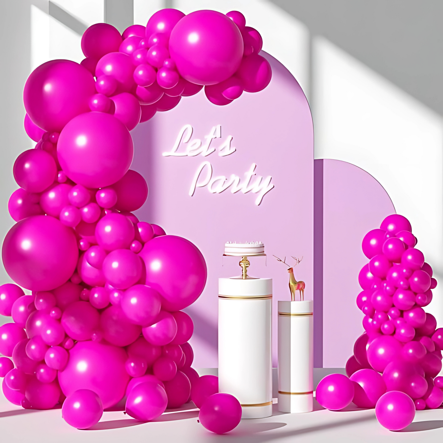 Hot Pink Latex Balloons 10" - Pack of 50 PC