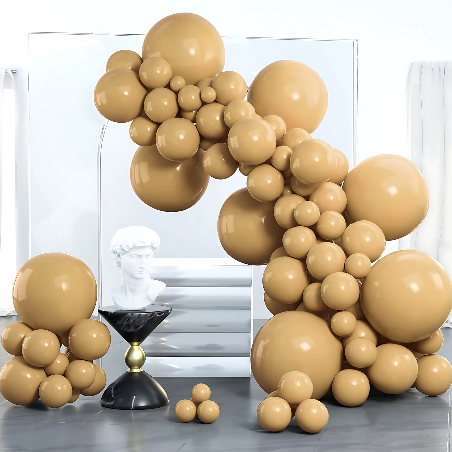 Coffee Brown Latex/Rubber Balloons - 10 inches - 50PC