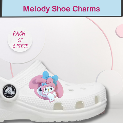 My Melody Spinning Shoe Charms  - 2PC
