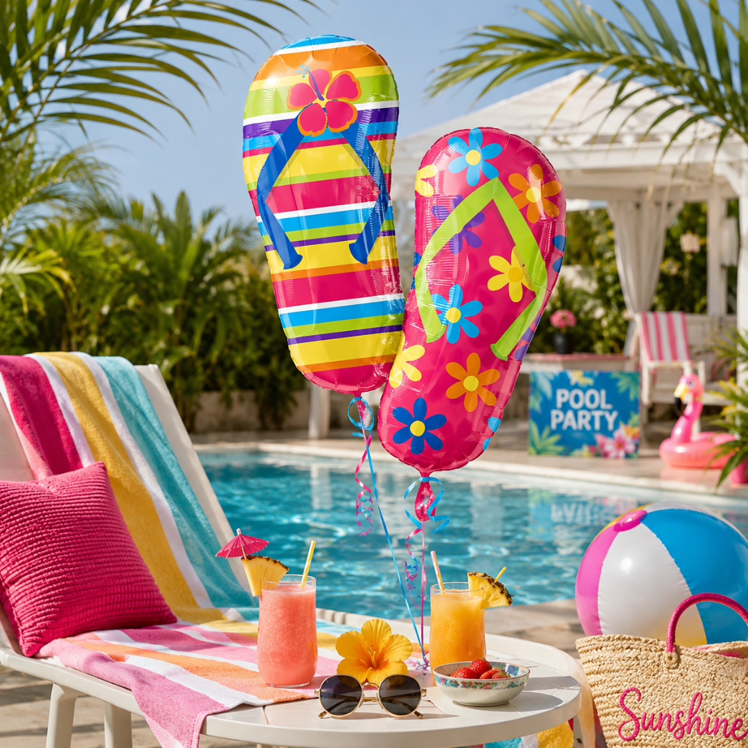 Flip Flop Slippers Foil Balloon