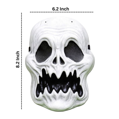 Halloween Scary Skull Mask White - 1PC