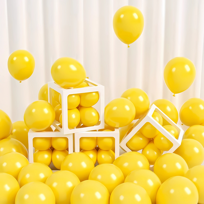 Yellow Latex / Rubber Balloons - 9 inches - Bulk Pack - 50PC