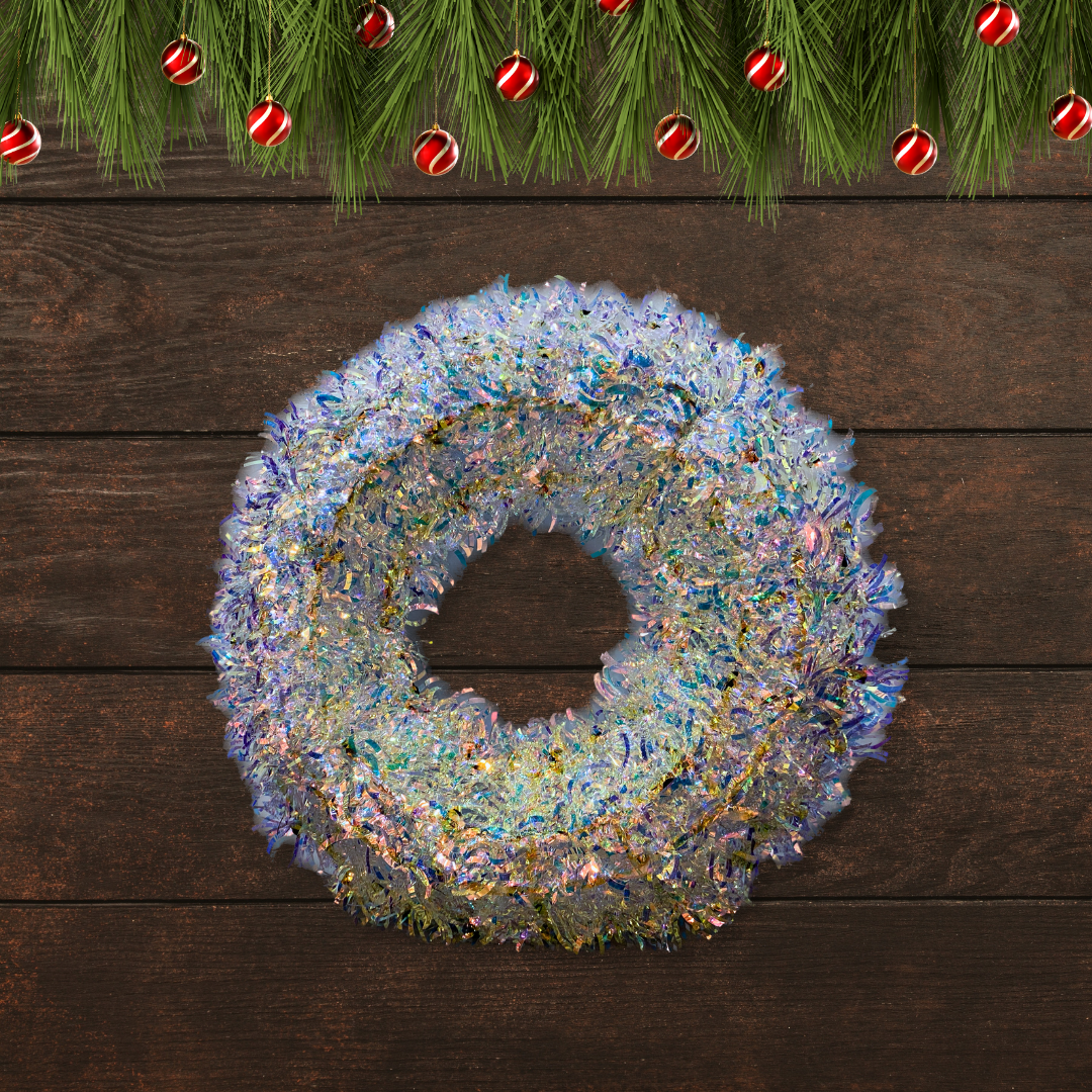 Shiny Christmas Wreath - 2FT