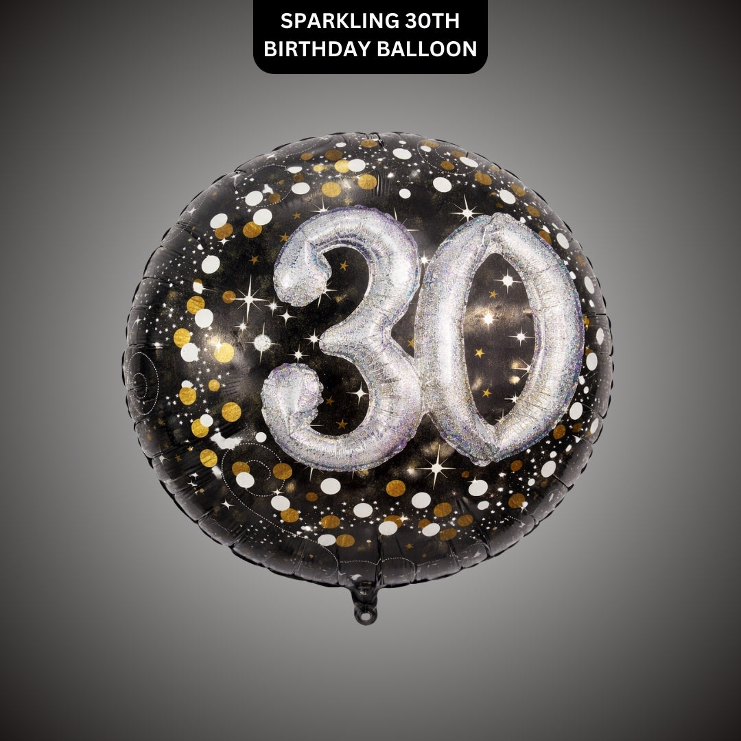 Sparkling 30th Birthday Foil Balloon
